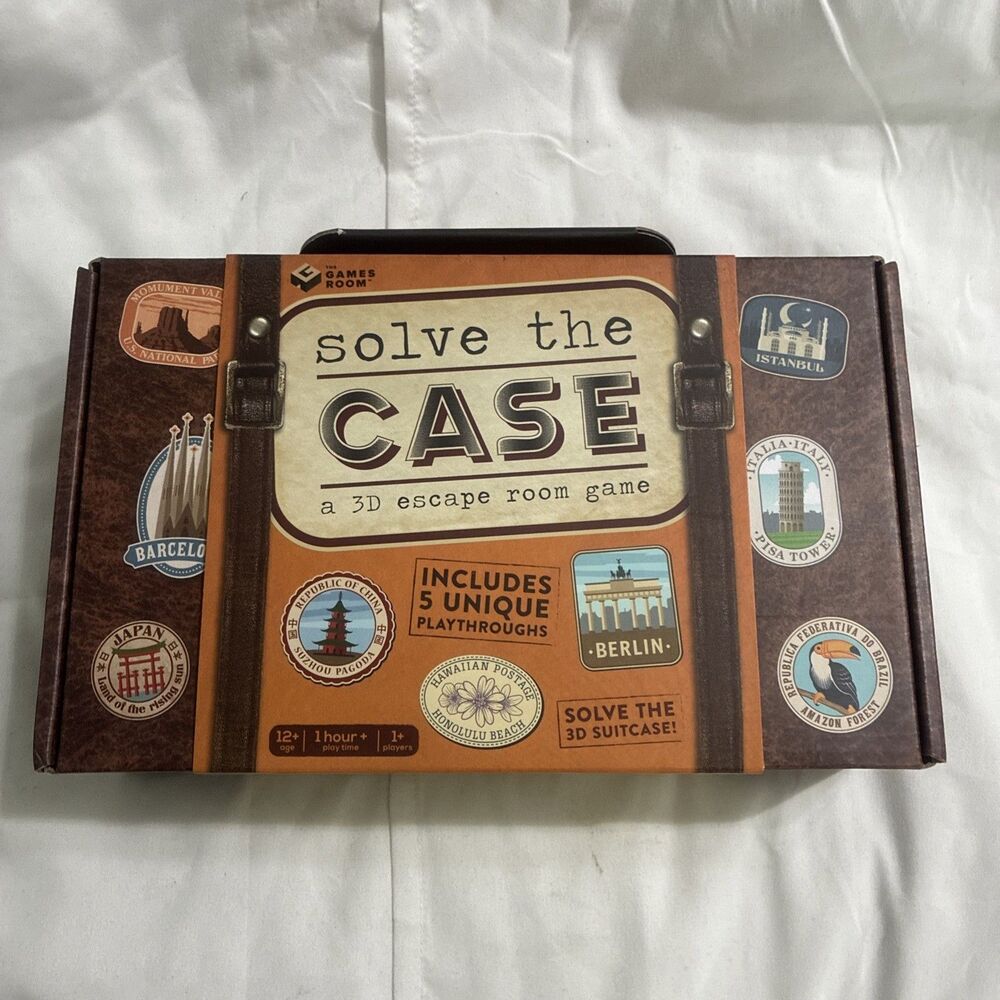 Fizz Creations Solve the Case 3D Escape Room Game in a Suitcase